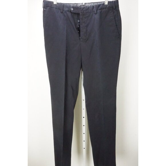 Borrelli Solid Blue 100% Cotton Pants Trousers Sz 34 NEW - Picture 2 of 7